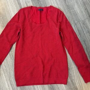 Tommy Hilfiger Vibrant Red Knit Top